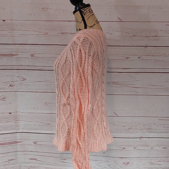 H&M light peach knit sweater size medium - Picture 4 of 9